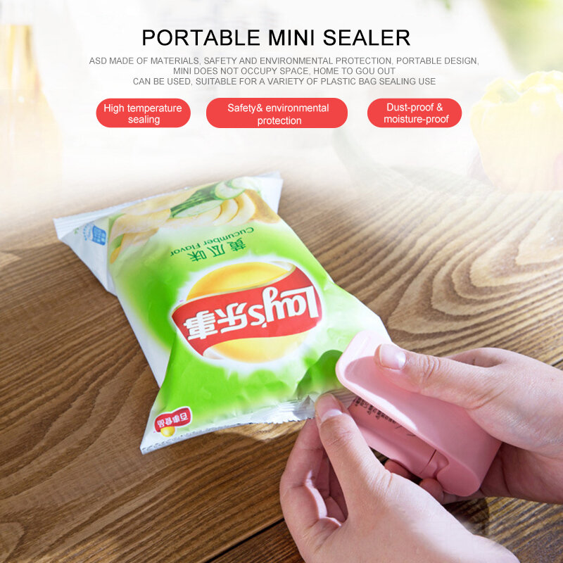 Mini Warmte Sluitmachine Draagbare Elektronische Huishoudelijke Sealer Seal Voedsel Snacks Zak Verpakking Capper Mini Bag Sealer