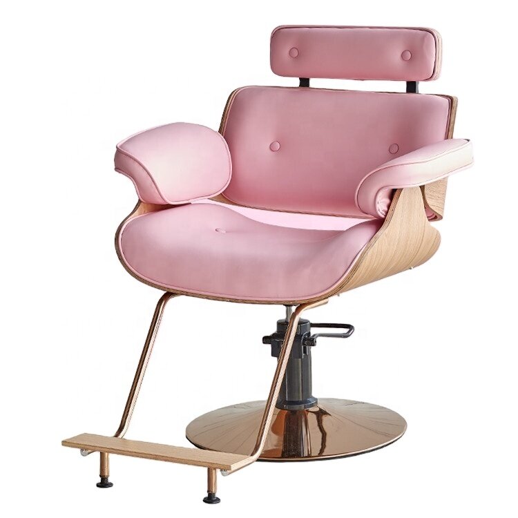 Cadeira Para Barbeariaไม้ช่างทำผมเก้าอี้ใช้ตัดผมเก้าอี้
