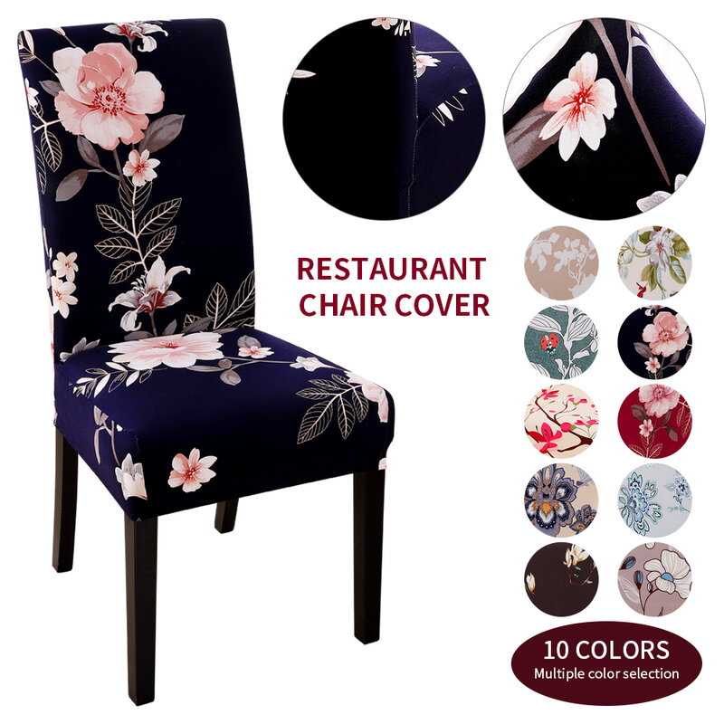 Cubierta elástica para silla con estampado moderno, cubierta elástica para silla, extraíble y lavable, para banquete, Hotel y comedor, 1/2/4/6 Uds.