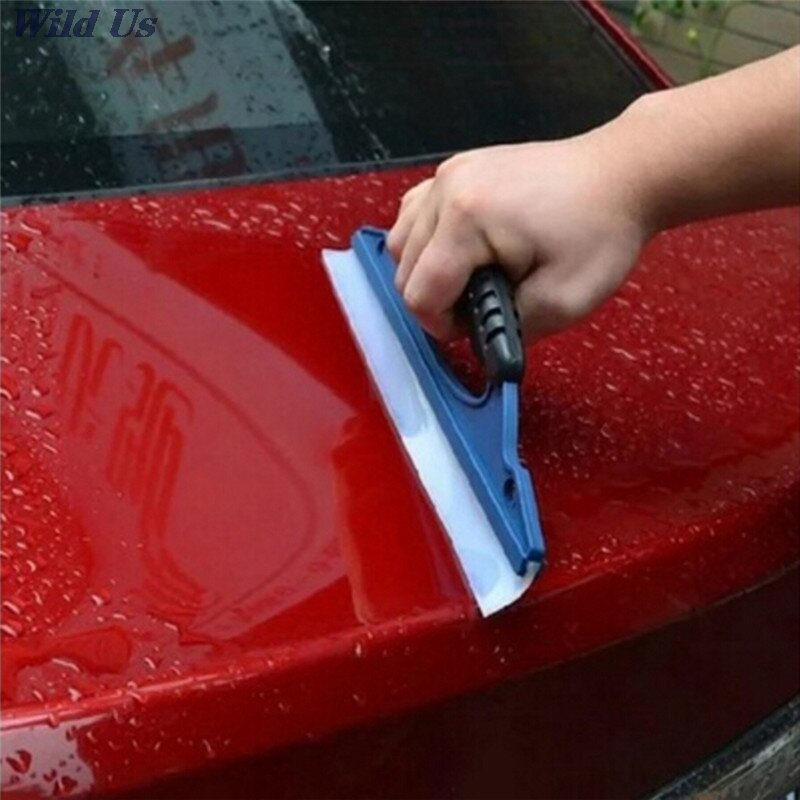 Auto Car Wiper Board Silicone Cars Window Glass Scraper Wash Clean Windshield Wiper Squeegee Drying Blade Shaving Board 1PC