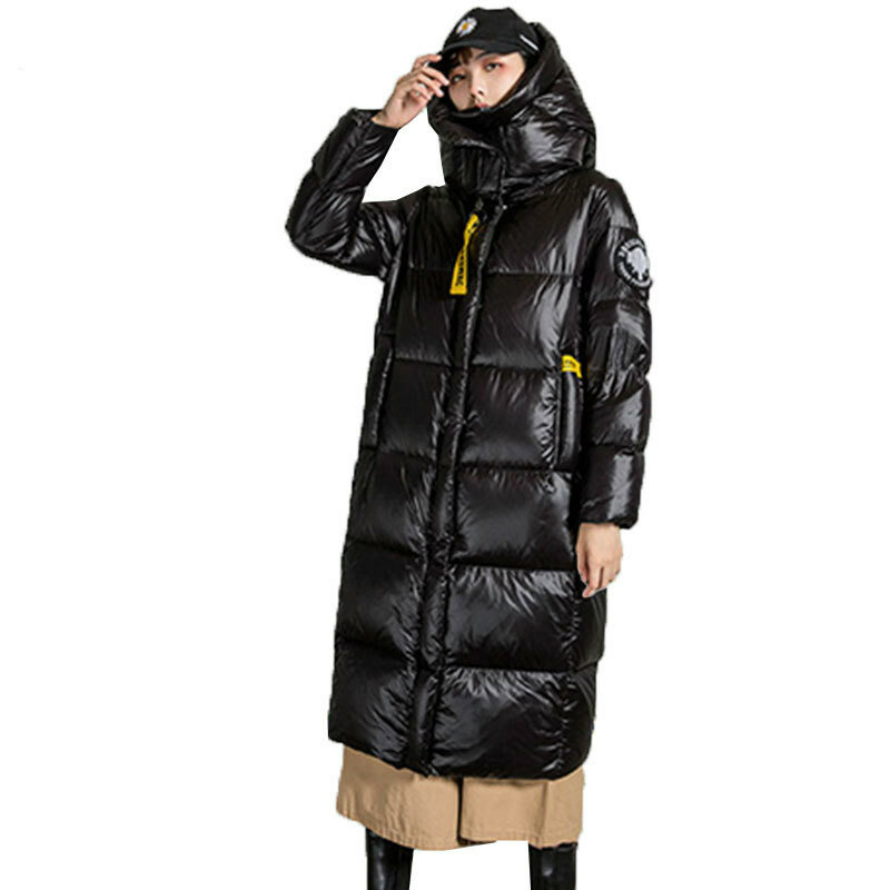 2023 casacos de inverno das mulheres casuais jaquetas longas parkas com capuz para baixo algodão acolchoado neve casaco ropa mujer plus size engrossar solto quente