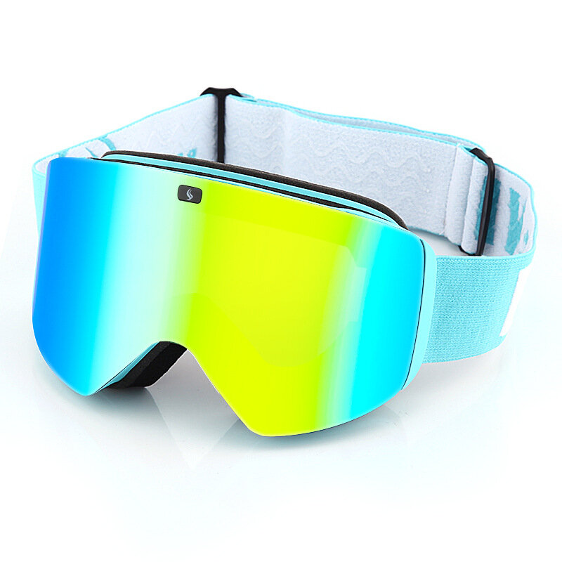 Masculino óculos de esqui 100% uv400 proteção anti-nevoeiro magnético snowboard óculos de proteção feminino esportes de inverno ao ar livre esqui skate