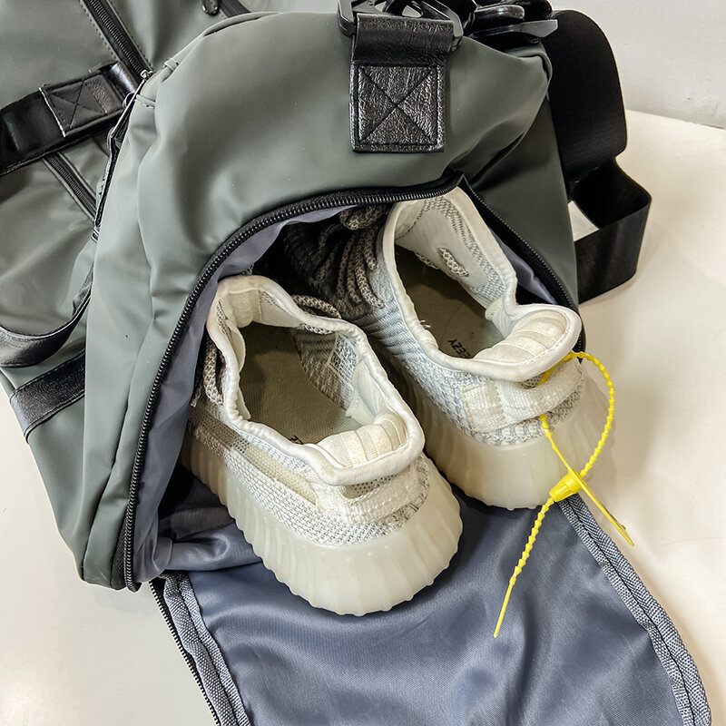 Yilian oxford pano saco de viagem das mulheres grande capacidade bolsa moda versátil leve à prova dlightweight água saco de viagem de fitness