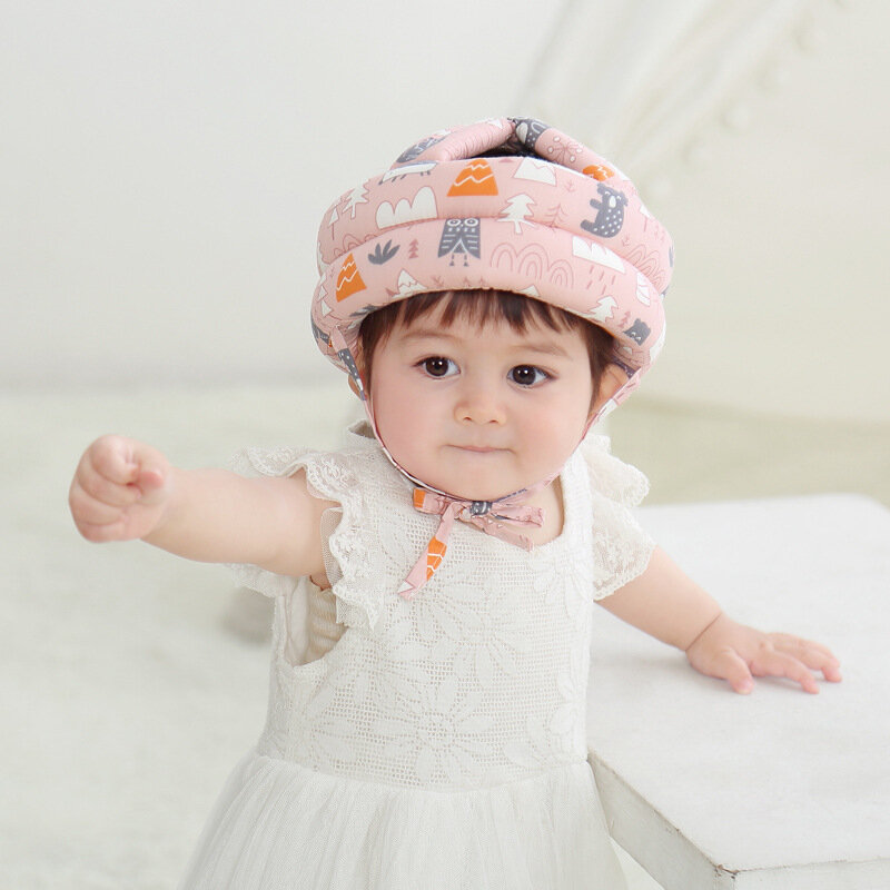 1Pcs Anti-kollision Baby Kleinkind Kappe Einstellbar Atmungs Baby Anti-herbst Kopf Schutz Kissen Kappe Helm Kinder pflege