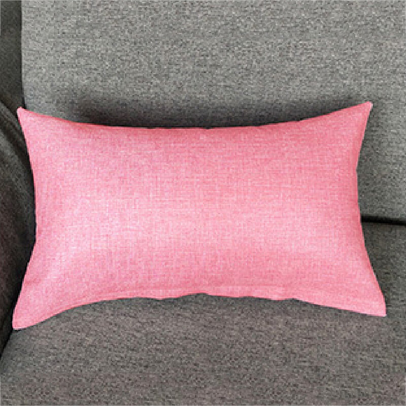 50*30cm capa de almofada de linho de algodão decoração pilow caso para o sofá do carro cor sólida decorativa capa de almofada hoome decoração fronha