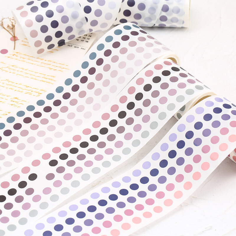 60mm x 3m Element podstawowy dekoracyjna taśma klejąca Dot maskująca taśma Washi Diy naklejki Scrapbooking etykieta japoński papiernicze