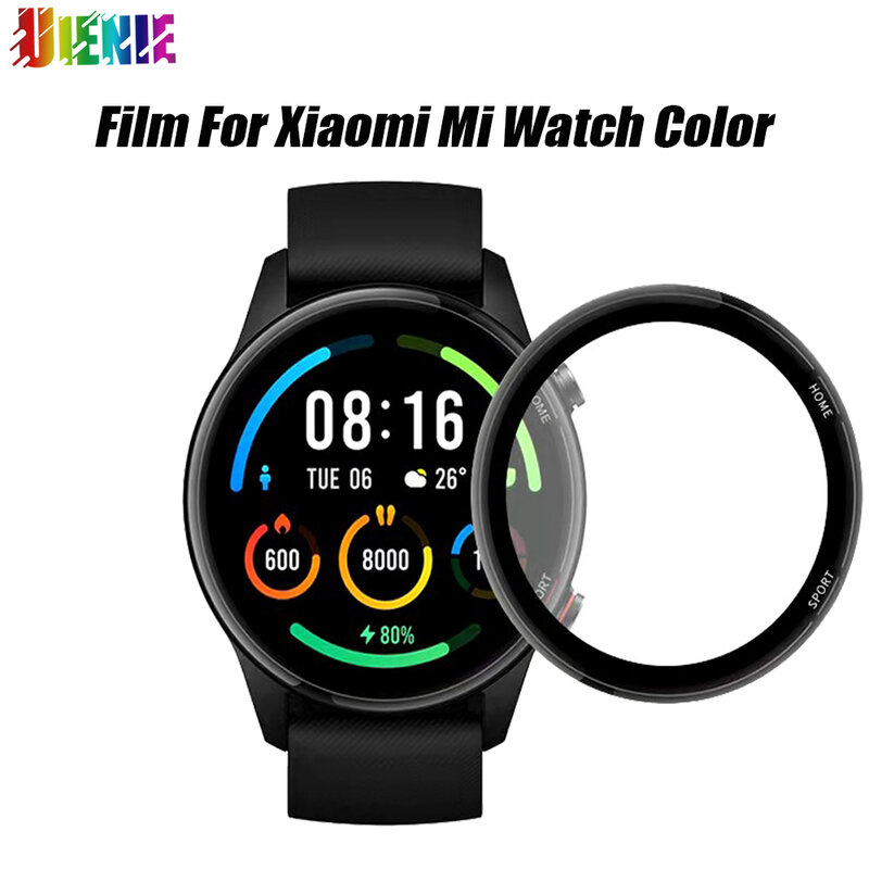 Nueva película compuesta curvada 3D para Xiaomi Mi Watch, Protector de pantalla de reloj inteligente deportivo a Color, película protectora suave de borde completo 3D