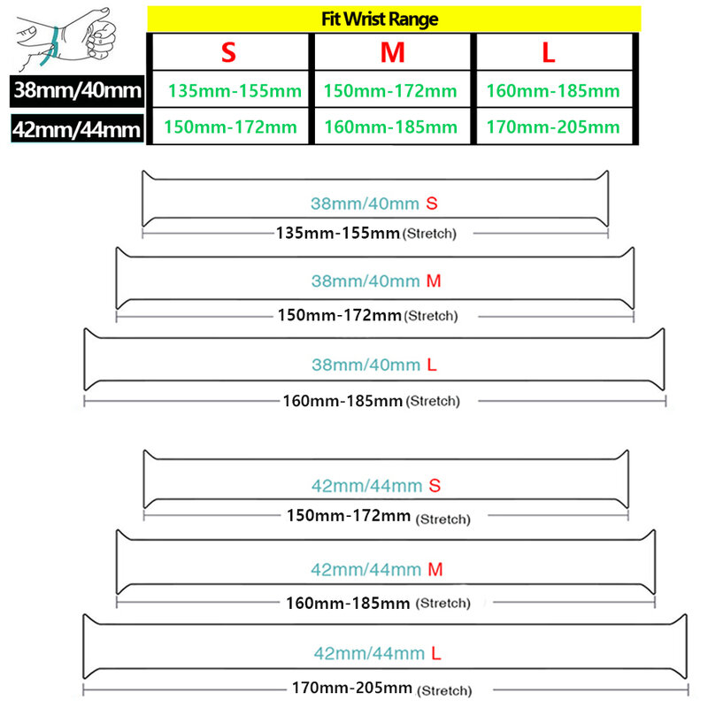 ソロループバンドapple腕時計seバンド40ミリメートル44ミリメートルでのスマートiwatch弾性ベルトブレスレットシリーズ6 5 4321 38ミリメートル42ミリメートル