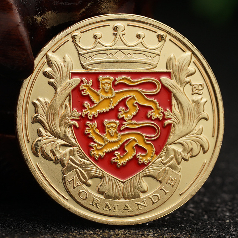 32mm francês perfume capital moeda de vidro banhado a ouro vermelho pintado em miniatura relevo moedas de ouro colecionáveis