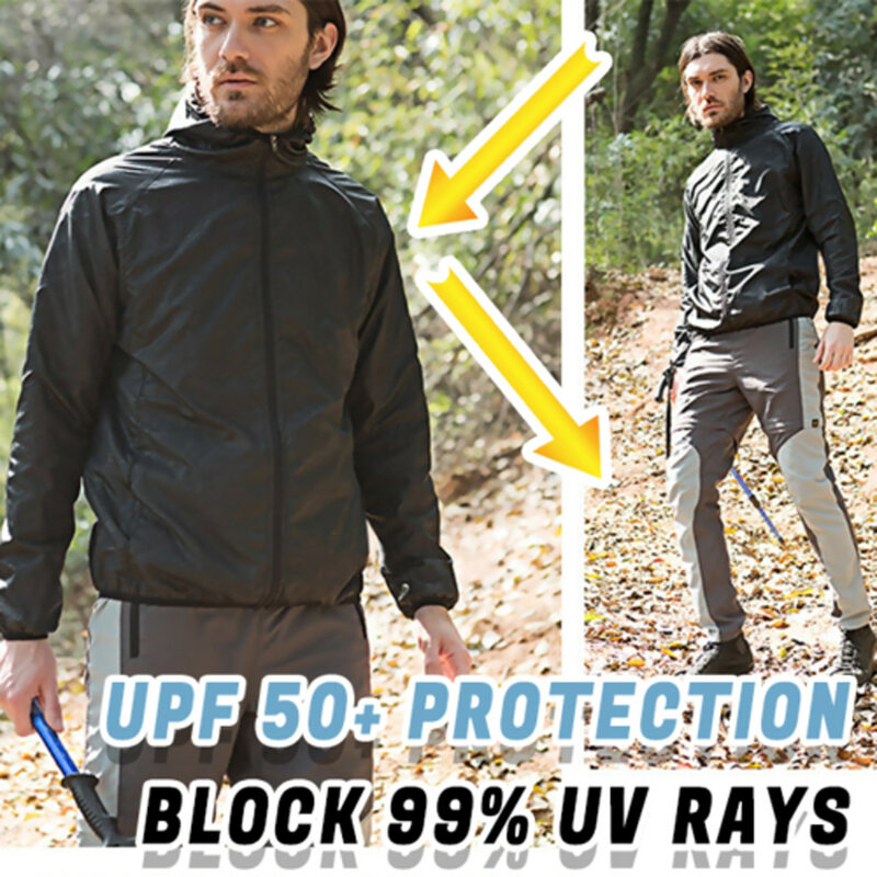 Ultra Light Rainproof Windbreaker Cycling Jackets Unisex Outdoor Long-sleeved Hooded Jersey Sun Protection Clothing Top Jaqueta