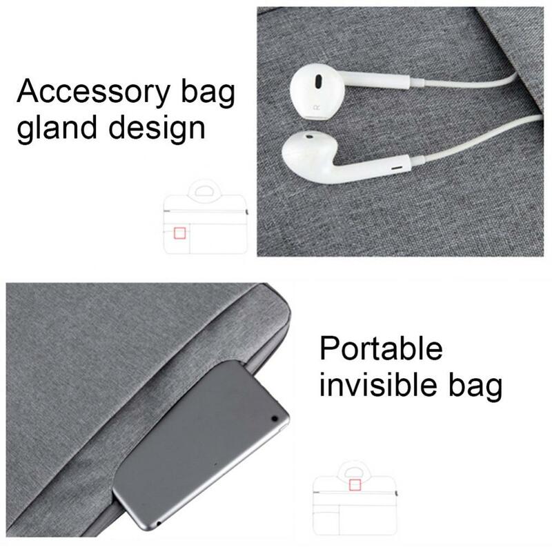 레노버 맥북에 대한 Shockproof 방수 지퍼 노트북 노트북 스토리지 핸드 가방