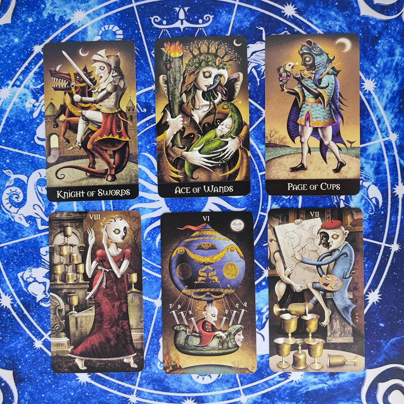 Deviant Mond Tarot Karten Divination Deck Unterhaltung Parteien Bord Spiel Unterstützung tropfen verschiffen 78 Teile/schachtel