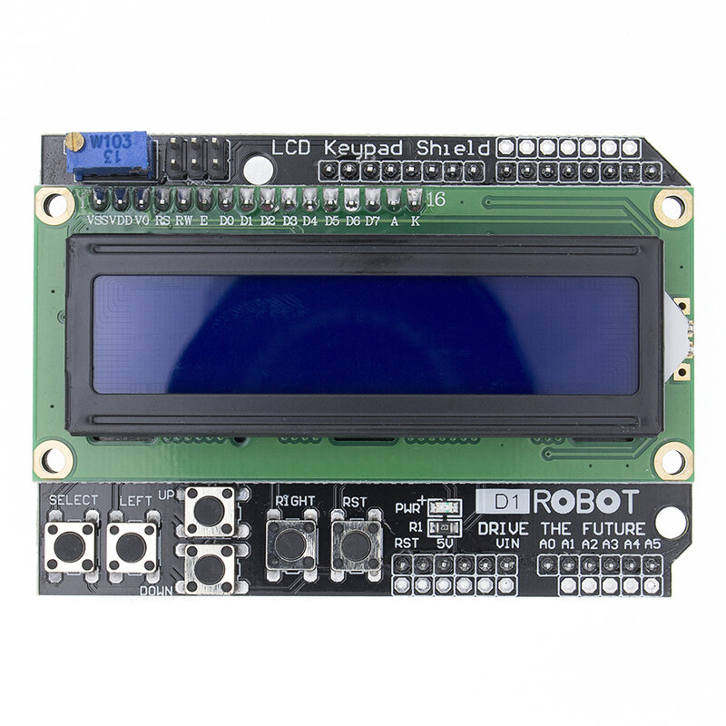 LCD لوحة المفاتيح درع LCD1602 LCD 1602 وحدة عرض شاشة زرقاء لاردوينو