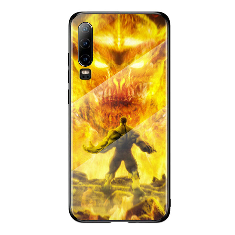 Marvel – coque de téléphone en verre trempé, étui de luxe pour Huawei P40 P30 P20 P10 Pro Plus Lite 5G 2019