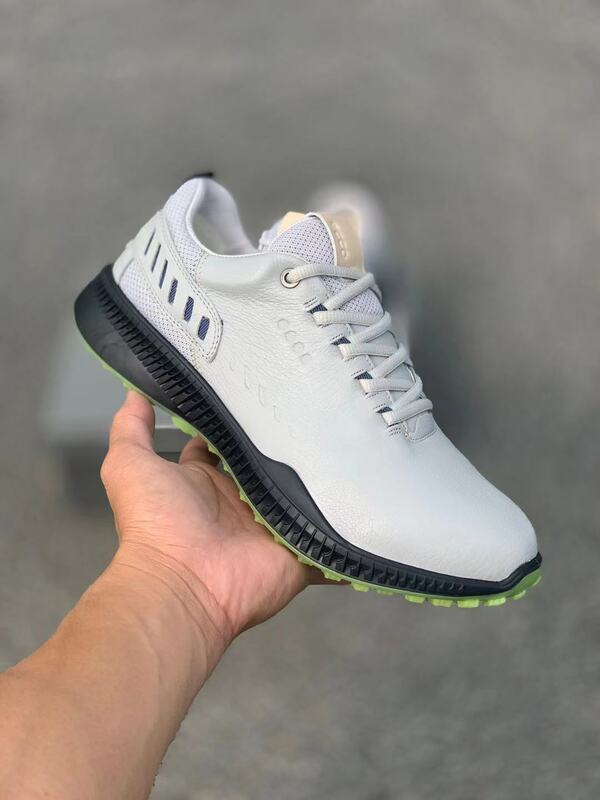 2021 scarpe da Golf uomo Sneakers da Golf in vera pelle calzature da passeggio antiscivolo per esterni primavera estate Sneakers comode da passeggio