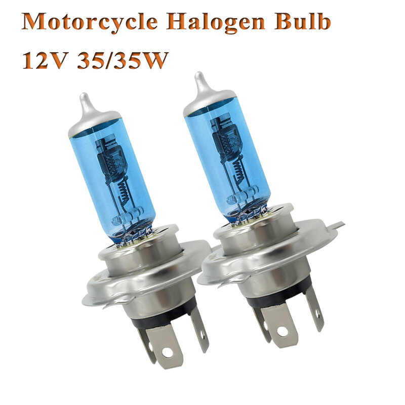 Eliteson 2Pcs Motorcycle Halogeenlampen H4 35/35W Fog Koplampen Motor 12V Super White Halogeen Lampen
