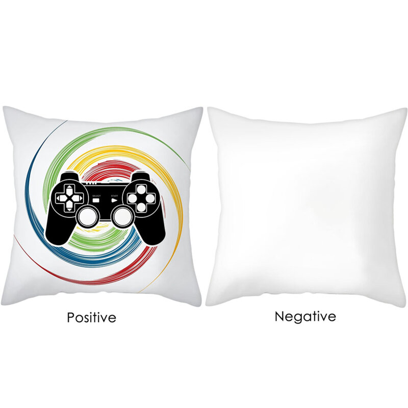 Nanacoba federa gioco decorativo periferico Gamepad chiave cuscini di tiro per soggiorno divano sedia da ufficio cuscino 45x45