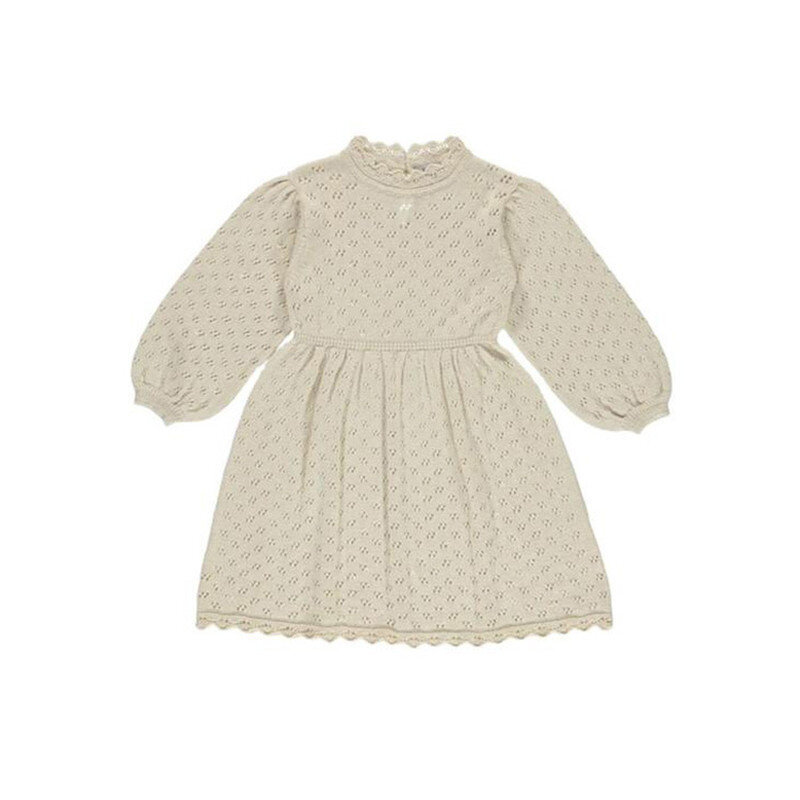 Bebe EnkeliBB Toddler Girl Winter Knit Dress Beautiful Vintage Style Child Full Sleeve Kniting Dress Party Wear Spring Clothes