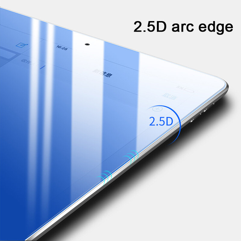 Película protetora de vidro temperado para ipad, 10.2 polegadas, 2019, novo ipad 10.2, vidro com borda curvada