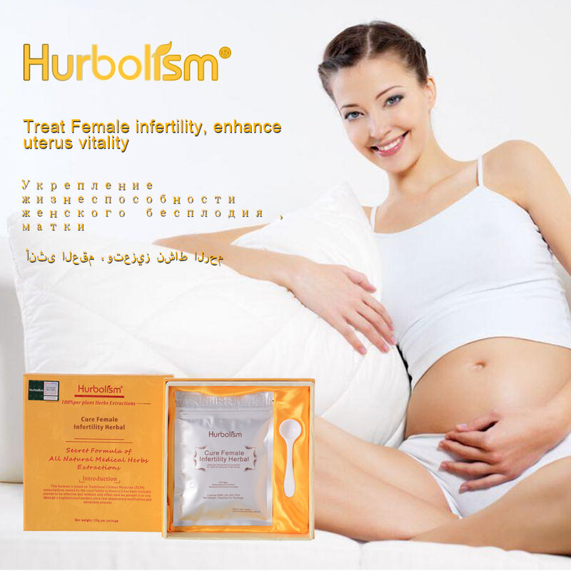 Nueva actualización de Hurbolism Herbal Powder para curar la fertilidad femenina, mejorar la vitalidad del útero, ayudar a la ovulación, mejorar las funciones del ovario