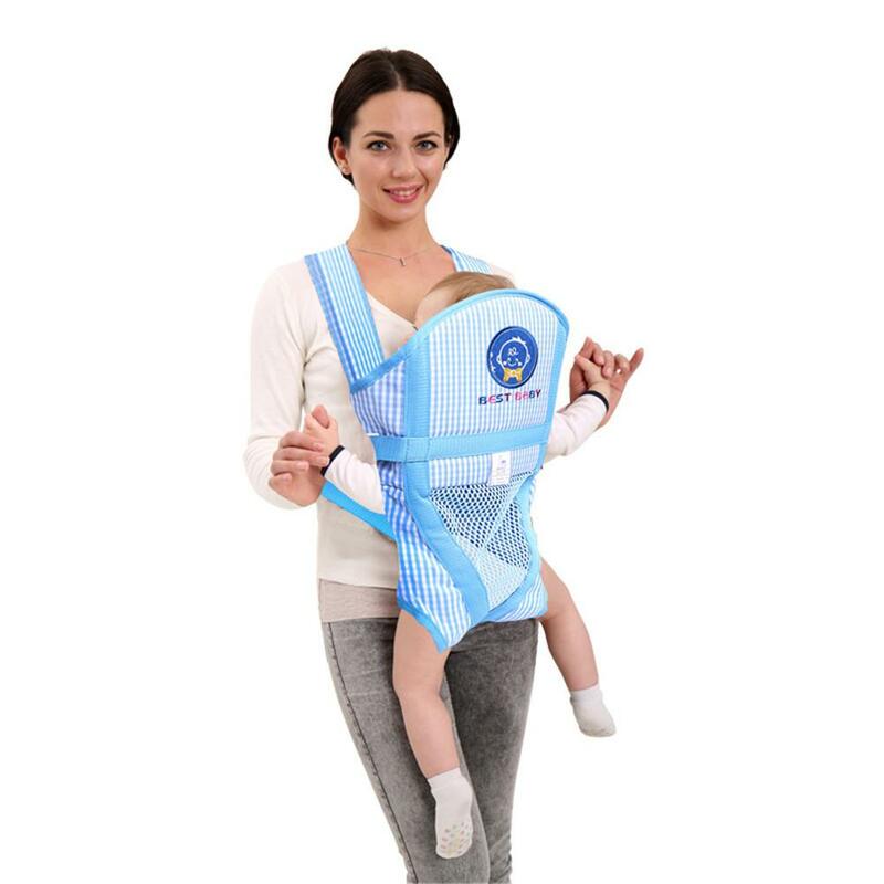 Kuulee Multi-Funcional Respirável Portador de Bebê portador de Bebê Infantil Suprimentos Bebê Levando para a frente tipo de abraço sob 3 anos de idade