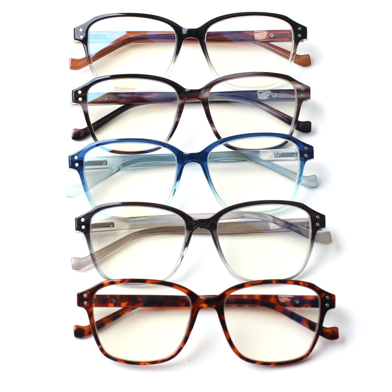 Occhiali da lettura con cerniera a molla Boncamor occhiali da vista Anti UV per uomo e donna con blocco della luce blu 0 ~ 400