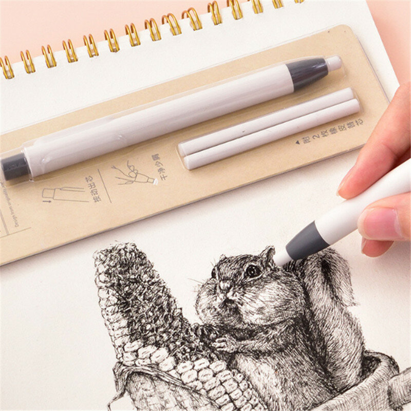 Ластик для рисования Deli, в форме ручки, прессованный, глянцевый