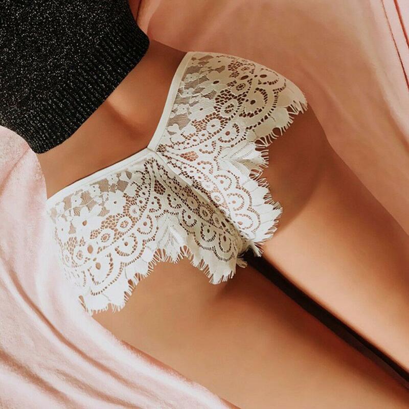 Hirigin – culotte Sexy en dentelle transparente pour femmes et filles, sous-vêtement taille haute, string noir, nouvelle collection été 2020