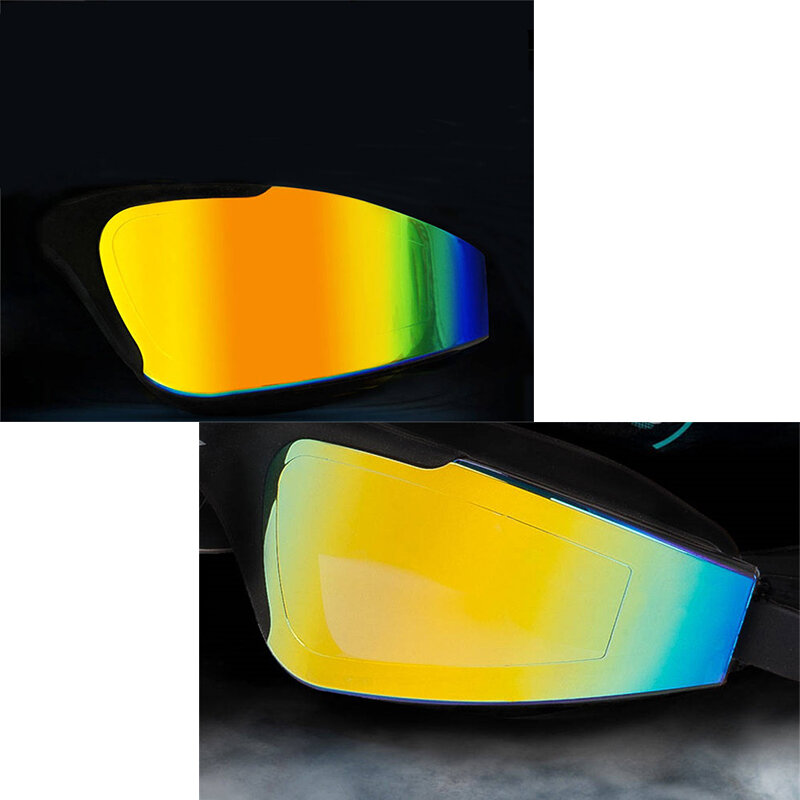 Professional Swimming Goggles Man Silicone Anti-fog UV Adjustable   Multicolor Swimming Glasses With Earplug Men Women Eyewear