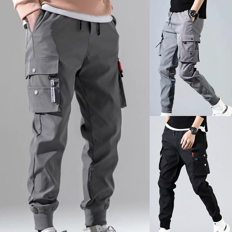 Pantalones militares para correr para hombre, chándal táctico informal de trabajo al aire libre, ropa fina de talla grande para verano, 2021