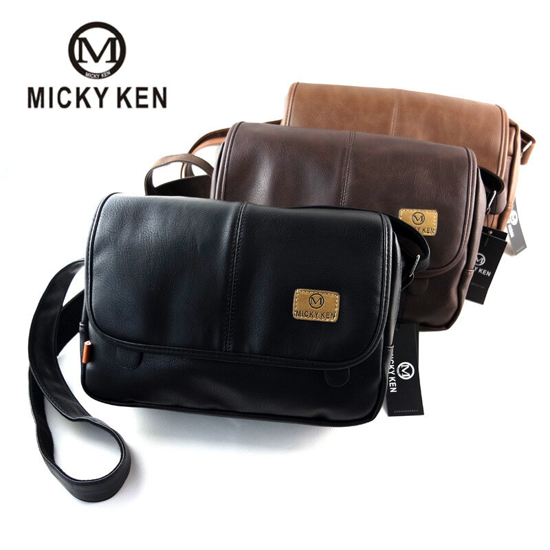 Mickey KEN – sac à bandoulière en cuir PU pour hommes, sacoche de Shopping, fourre-tout de marque, nouvelle collection