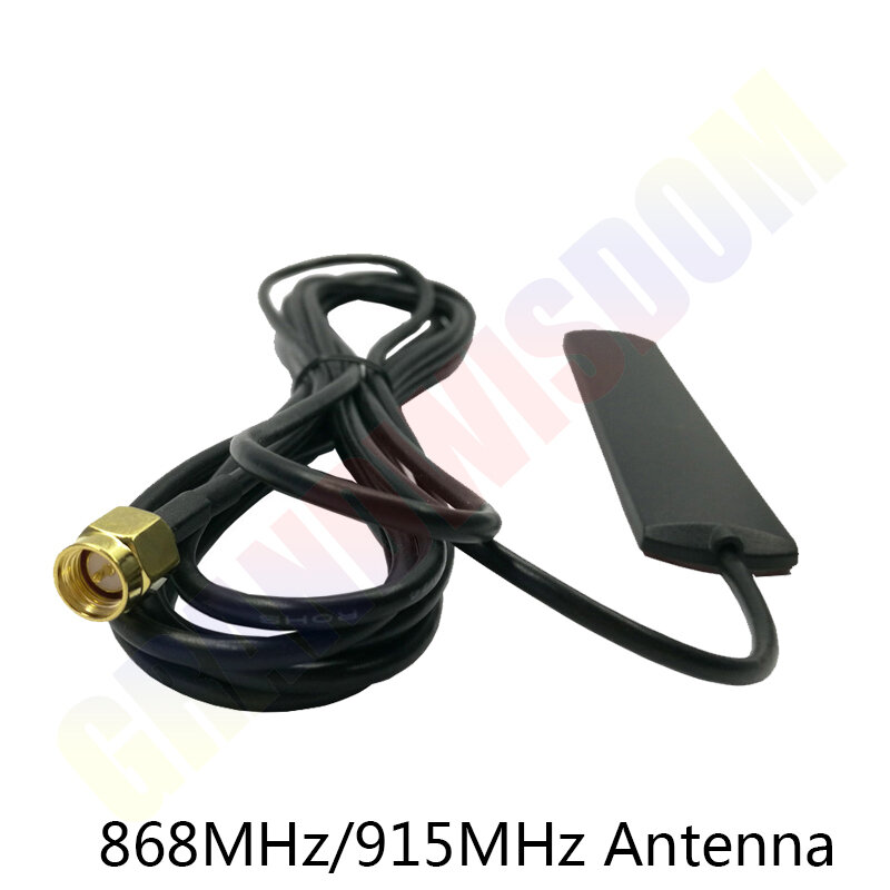 GSM 5dBi Lora Ăng Ten Lorawan 868Mhz 915Mhz SMA Đực Cổng Kết Nối IOT Antena Dây Dán Cường Lực Antene Anten Có 0.5 thước Dây 3 Mét