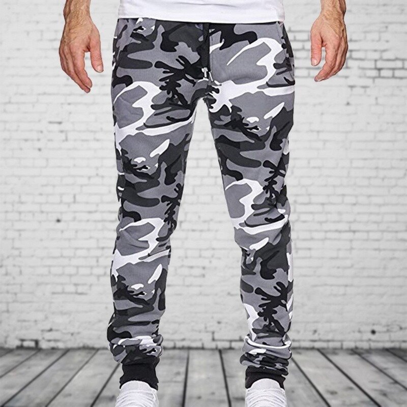 Markowe spodnie haremowe męskie spodnie dresowe pełnej długości spodnie wojskowe moro bojowe spodnie wojskowe męskie spodnie dorywczo Hip Hop Cargo męskie