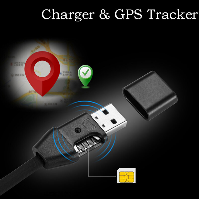 1 unidad rastreador de vehículo GPRS dispositivo de seguimiento de coche Micro USB Cable en tiempo Real GSM/GPRS seguimiento
