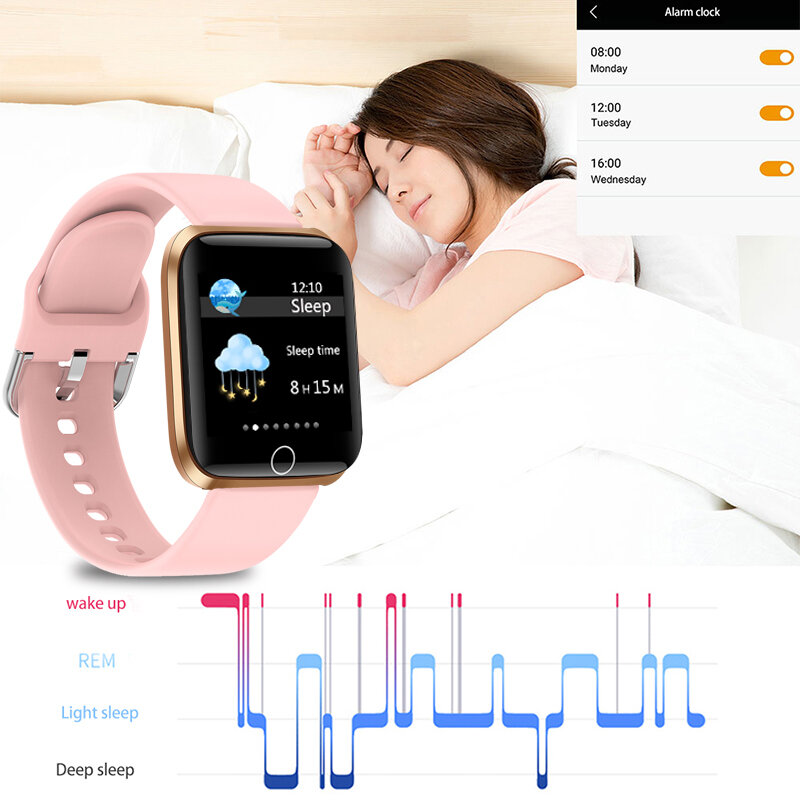 Reloj inteligente deportivo con pantalla a Color para mujer, nuevo accesorio de pulsera resistente al agua con seguimiento de actividad deportiva, control del ritmo cardíaco, 2021
