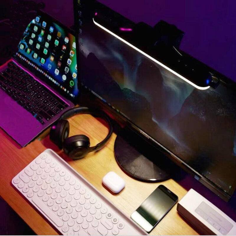 Pielęgnacja oczu lampa Led do komputera USB do komputera lampy biurkowe Monitor ekran laptopa światło możliwość przyciemniania wisząca lampka do czytania praca w biurze Study