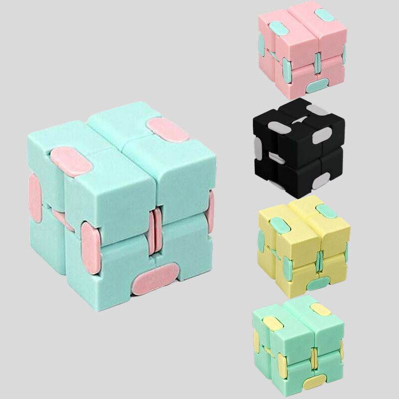 Antistress Infinite Cube Infinity Cube Magic Cubes Office พลิกลูกบาศก์ปริศนาความเครียด Reliever ของเล่นออทิสติก Relax ของเล่นสำหรับผู้ใ...