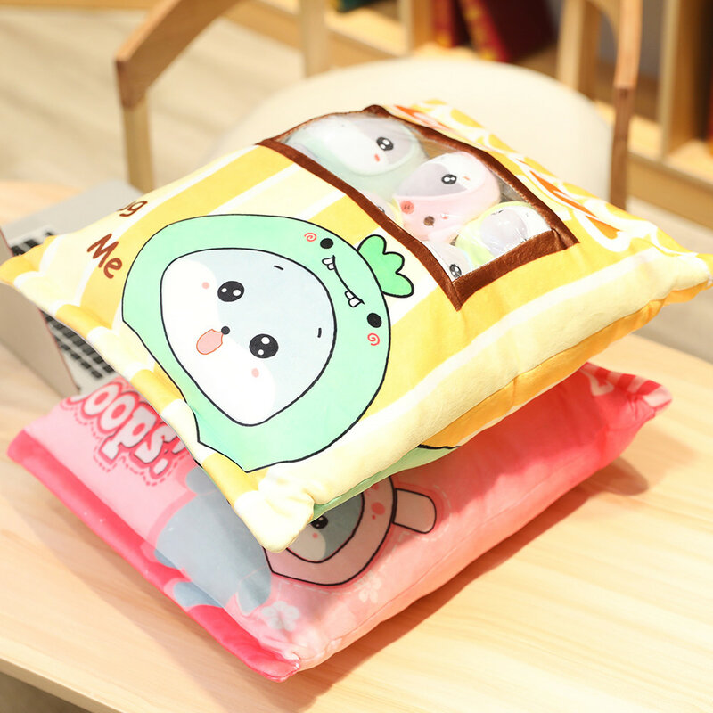 Plush toy snack bag, Doll Toy sofa cushion decoration for girlfriend's children's birthday gift