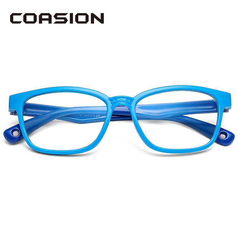 Coasion tpee flexível anti luz azul óculos de bloqueio para crianças computador jogos de vídeo óculos para meninos meninas idade 3-12 ca1609