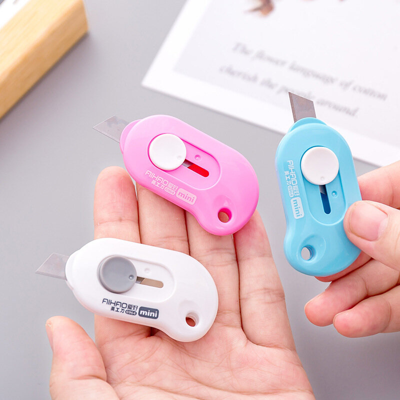 Mini Portable Utility Knife Express parcel carton unsealing opener letter opener office paper cutter