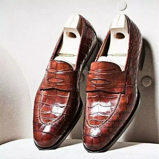 ผู้ชาย Pu หนังรองเท้าส้นรองเท้า Loafers ฤดูใบไม้ผลิ Retro Classic ของผู้ชาย Zapatos de Hombre HM015