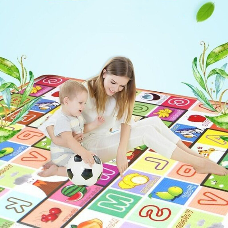 1cm XPE Environmentally Friendly Thick Baby Crawling Play Mat Folding Mat Carpet Play Mat for Children's Safety Mat Rug Playmat