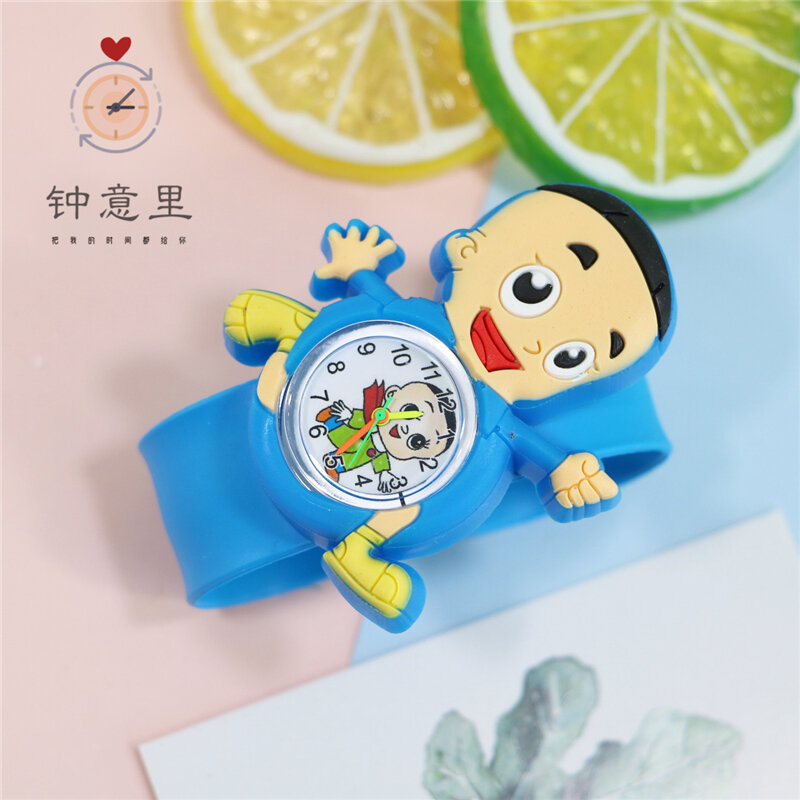 Милые часы с космическим рисунком, детская игрушка, мультяшная кукла, детские часы, подходят для мальчиков и девочек, часы для детей на день ...