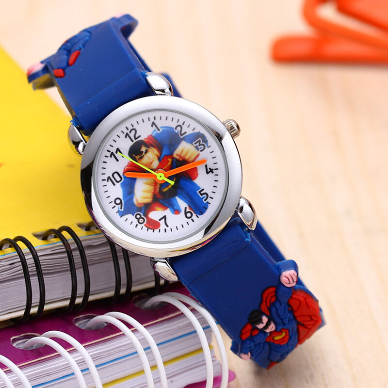 ثلاثية الأبعاد الرسوم بنين ساعة للأطفال هدية التلاميذ طالب ساعة سيليكون 2020 جديد جودة عالية الاطفال الساعات الطفل هدية الكريسماس