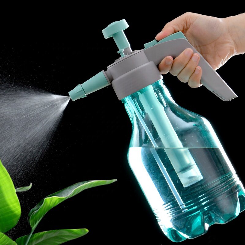 2L Watering Spuitfles Munual Druk Pomp Besparen Inspanning Spray Tuinieren Huishouden Gieter Water Ajustable Tuin Sproeier