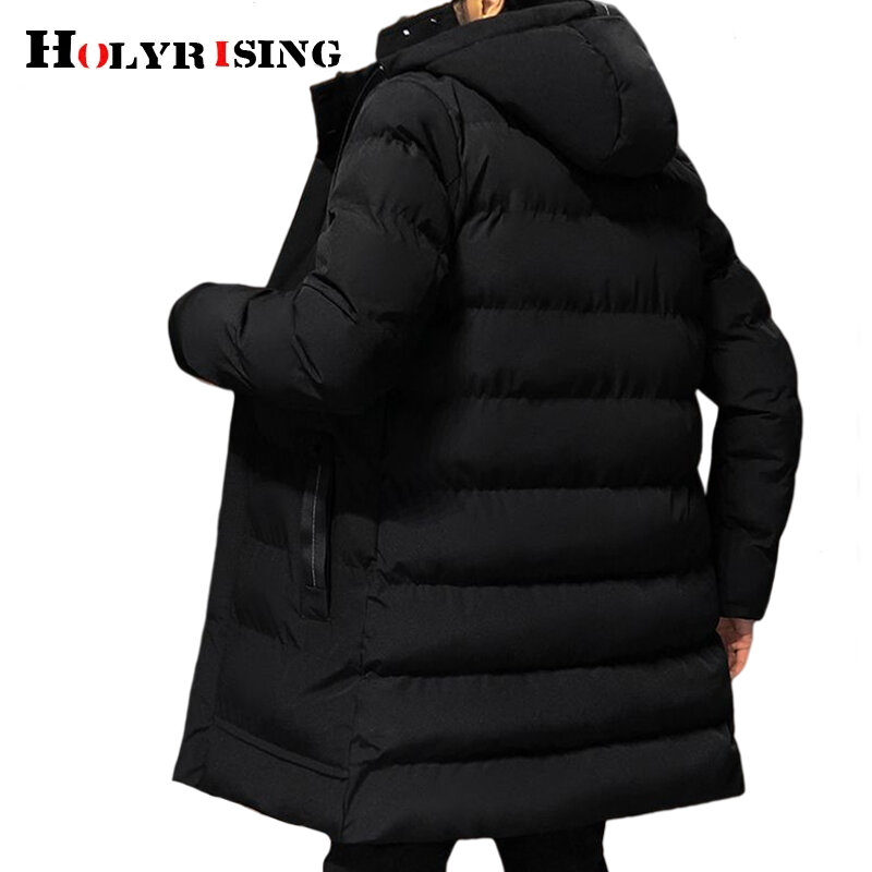 Chaqueta térmica con capucha para hombre, abrigo acolchado de algodón con cremallera, talla 4xl, 19842