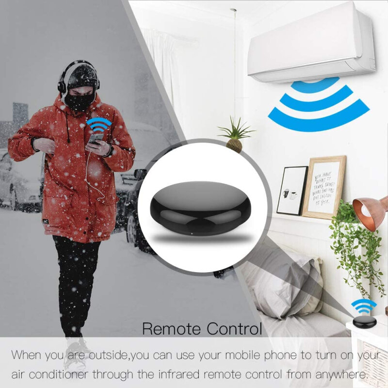 Télécommande universelle IR WiFi + infrarouge pour maison connectée, électronique, fonctionne avec Alexa Google Assistant Tuya