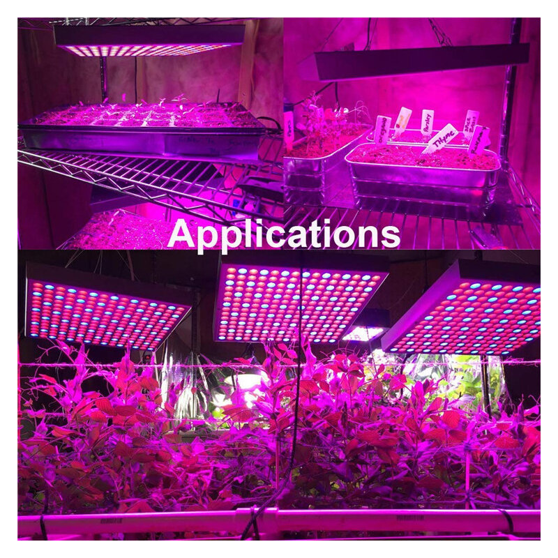 45W LED Plants Grow Lights AC85-265V Full Spectrum For Indoor Greenhouse Plants Hydroponics System Flower Panel Grow Lights