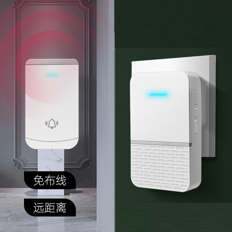 Wireless Doorbell Intelligent Home 1 Button To 1 Receiver Waterproof 45 Songs Ding Dong For Elder Door bell