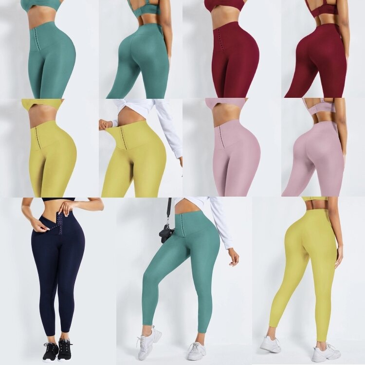 High-waisted Breasted Yoga Pants Sexy Abdomen-lifting Barbie Pants Sports Fitness Plus Size Nine-point Pants Quick-drying
